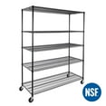 thumbnail image 3 of Seville Classics UltraDurable 5-Tier NSF Steel Shelving, 60" W x 24" D x 76" H, 3 of 10