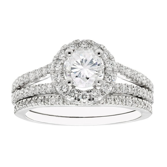 1.50 CT. T.W. Diamond Bridal Set in 14K Gold