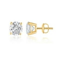 thumbnail image 3 of Lab Created Round Cut Diamond Stud Earrings, 3 of 5