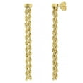 thumbnail image 1 of Kissing Hearts Double Rope Chain Earrings in 14K Gold, 1 of 9