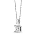 thumbnail image 2 of Princess Cut Solitaire Diamond Pendant Necklace in 18K Gold, 2 of 7