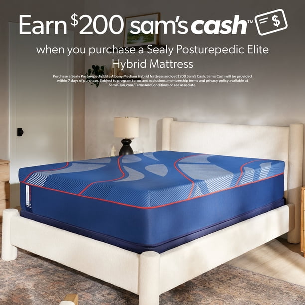 Sealy Posturepedic Elite Albany Medium Hybrid Mattress - Samsclub.com