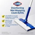 thumbnail image 5 of Clorox Disinfecting Wet Mopping Pad Refills, Bleach Free, Rain Clean Scent (28 ct./pk., 2 pk.), 5 of 15