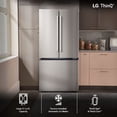 thumbnail image 10 of LG 21 cu.ft. 3-Door French Door Counter-Depth Refrigerator, 10 of 17