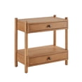 thumbnail image 4 of Bower Home Natural Wood 2-Drawer Nightstand, 4 of 10