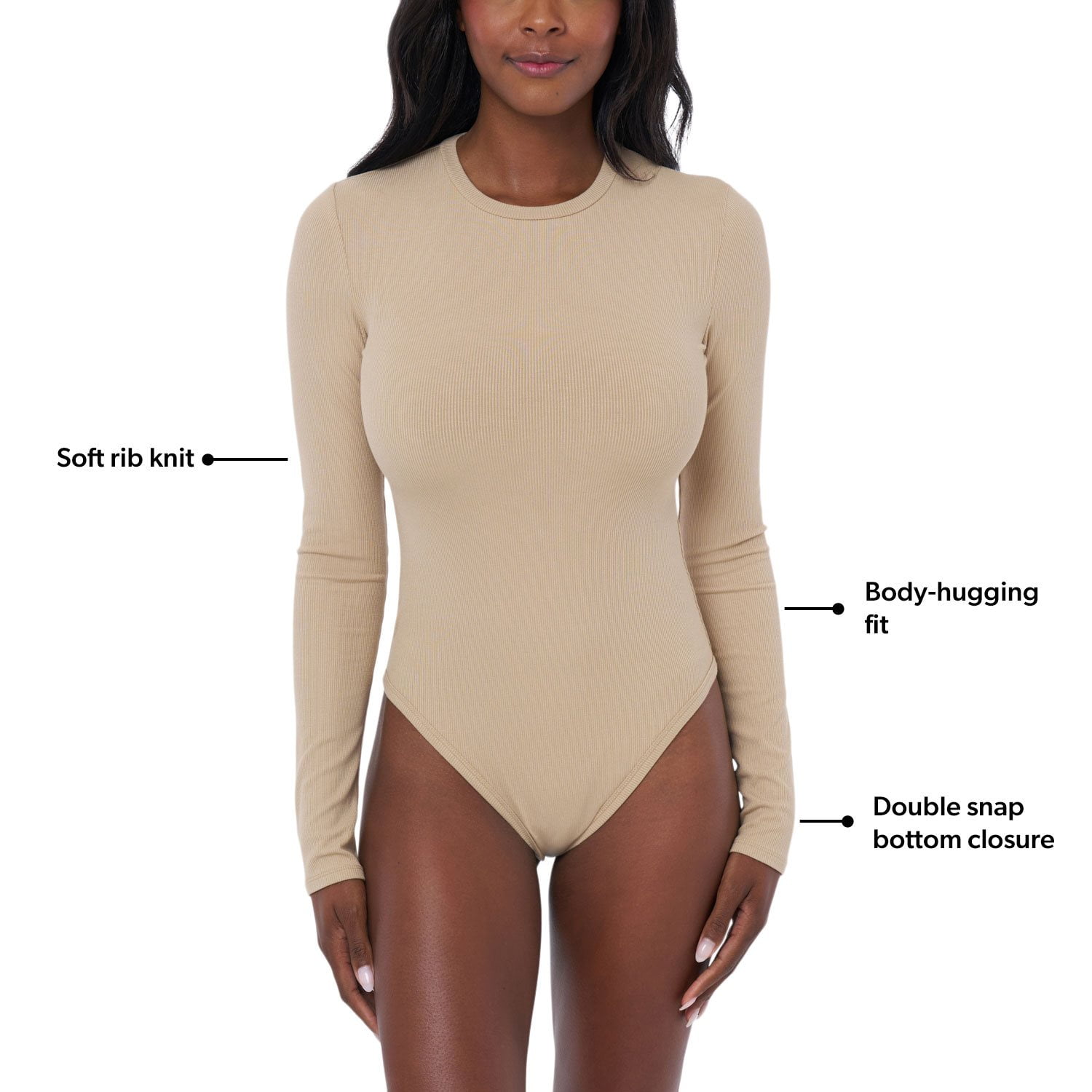 Edited by Remi Bader Women's Long Sleeve Bodysuit - Samsclub.com