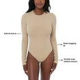 thumbnail image 2 of Edited by Remi Bader Women's Long Sleeve Bodysuit, 2 of 8