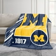 thumbnail image 2 of Logo Brands Michigan Wolverines 60"x70" Super Plush Blanket, 2 of 6
