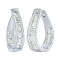 thumbnail image 1 of 0.96CT. T.W. Inside Out Diamond Hoop Earrings in 14K Gold, 1 of 5