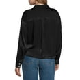 thumbnail image 2 of Express Women's Satin V-Neck Shirt, 2 of 6