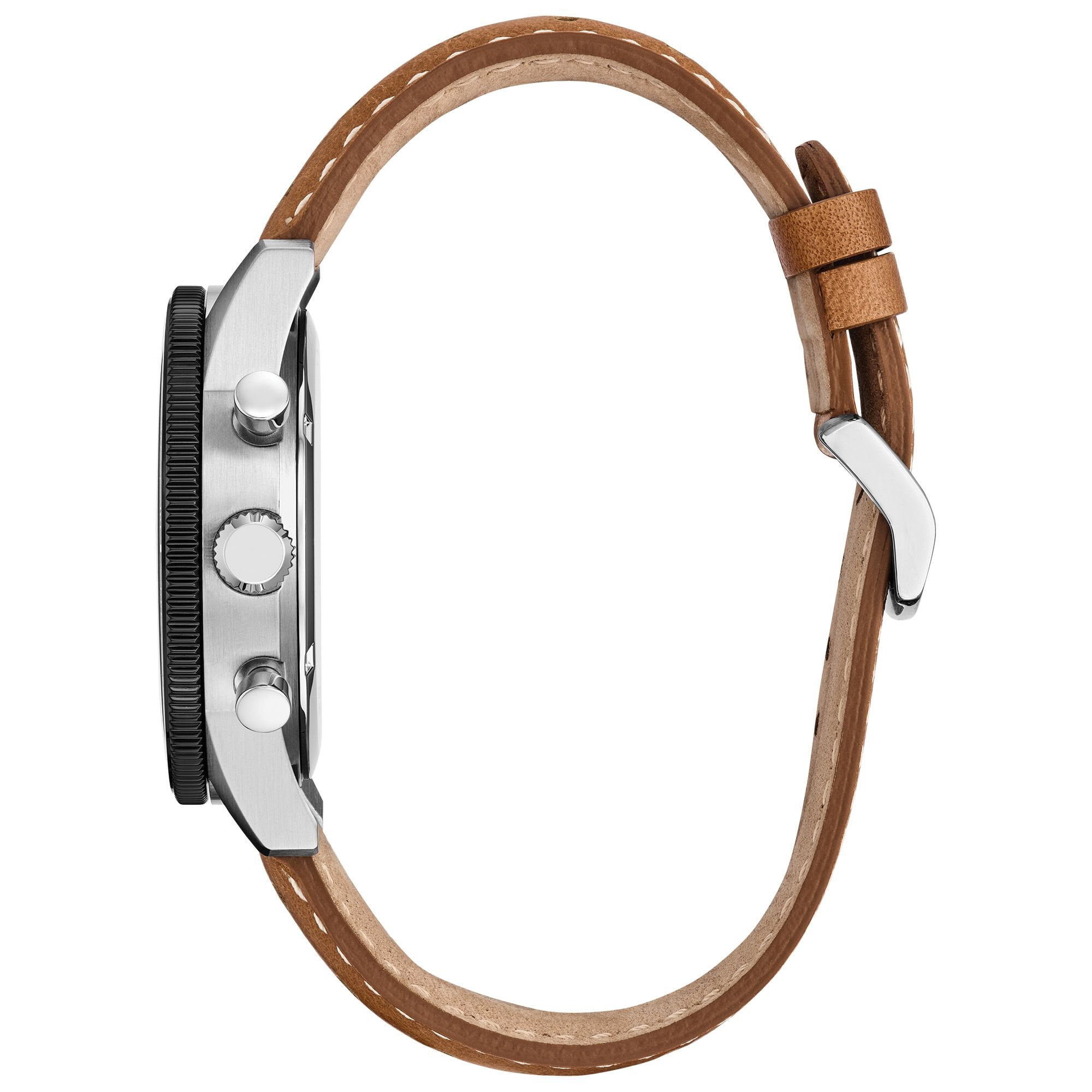 Citizen Eco-Drive Men's Sport Casual Brycen Brown Leather Strap