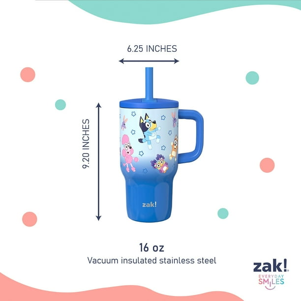 Zak Designs 16-oz Stainless Steel Double-Wall Tumbler for