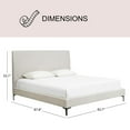 thumbnail image 5 of Regina Upholstered Bed, Assorted Sizes And Colors, 5 of 9