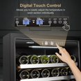 thumbnail image 7 of Lanbo 24 Inch 153 Bottle Wine Cooler Seamless Stainless Steel Door, 7 of 9