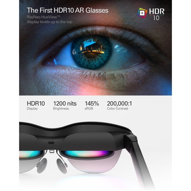 RayNeo New Air 4 Pro AR/XR Smart Glasses with USB-C to Glasses and