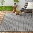 thumbnail image 1 of Nicole Miller New York Patio Country Luna Contemporary Geometric Indoor/Outdoor Area Rug, Black/Gray, 1 of 8