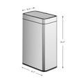 thumbnail image 8 of EKO Matte Stainless Steel Motion Sensor Kitchen Trash Can 13.2 Gallon, 8 of 11