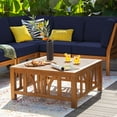 thumbnail image 6 of Cambridge Casual Catalina Teak Sofa Set with Cushions, 6pc, 6 of 11