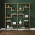 thumbnail image 2 of Crosley Sloane 2-Piece Etagere Bookcase Set, 2 of 7