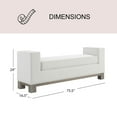 thumbnail image 3 of Cape Cod Upholstered Ottoman Bench, Assorted Sizes & Colors, 3 of 9