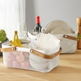 thumbnail interactive-video image 1 of Member's Mark Mesh Baskets with Wood Handles, Assorted Colors Set of 2, 1 of 6