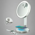 thumbnail image 3 of Atomi 9" LED Vanity Mirror with Qi Wireless Charging, 3 of 8