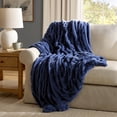 thumbnail image 1 of Member's Mark Ruched Faux Fur Throw, 60" x 70", 1 of 6