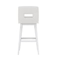 thumbnail image 9 of HH2 Home Upholstered Key Back Wood Adjustable Height Swivel Bar Stool, 9 of 17
