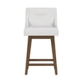thumbnail image 12 of HH2 Home Upholstered Tapered Back Wood Adjustable Height Swivel Bar Stool, 12 of 13