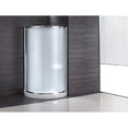 thumbnail image 5 of Breeze 32” x 32” x 77” Corner Shower Kit with Frosted Glass, Walls, Base and Hardware, 5 of 17