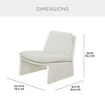 thumbnail image 2 of Fabric Mid-Century Modern Accent Chair, 2 of 9