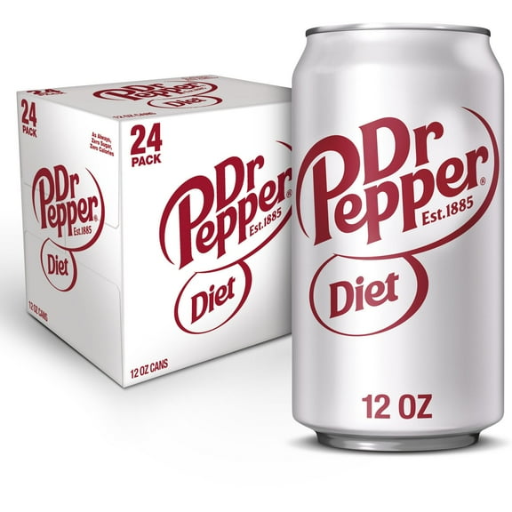 Diet Dr Pepper, 12 fl. oz. cans, 24 pk.