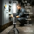 thumbnail image 3 of Westinghouse 5000 Lumen Rechargeable LED Work Light with Tripod & Power Bank, Cordless Portable Light for Jobsite, Garage & Emergency Use, 5000K Bright White, 3 of 10