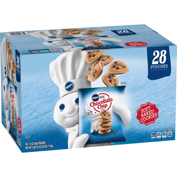 Pillsbury Soft Baked Mini Chocolate Chip Cookies, 1.5 oz., 28 pk.