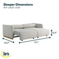 thumbnail image 3 of Serta Tamarack Convertible Sleeper Sofa, 3 of 9