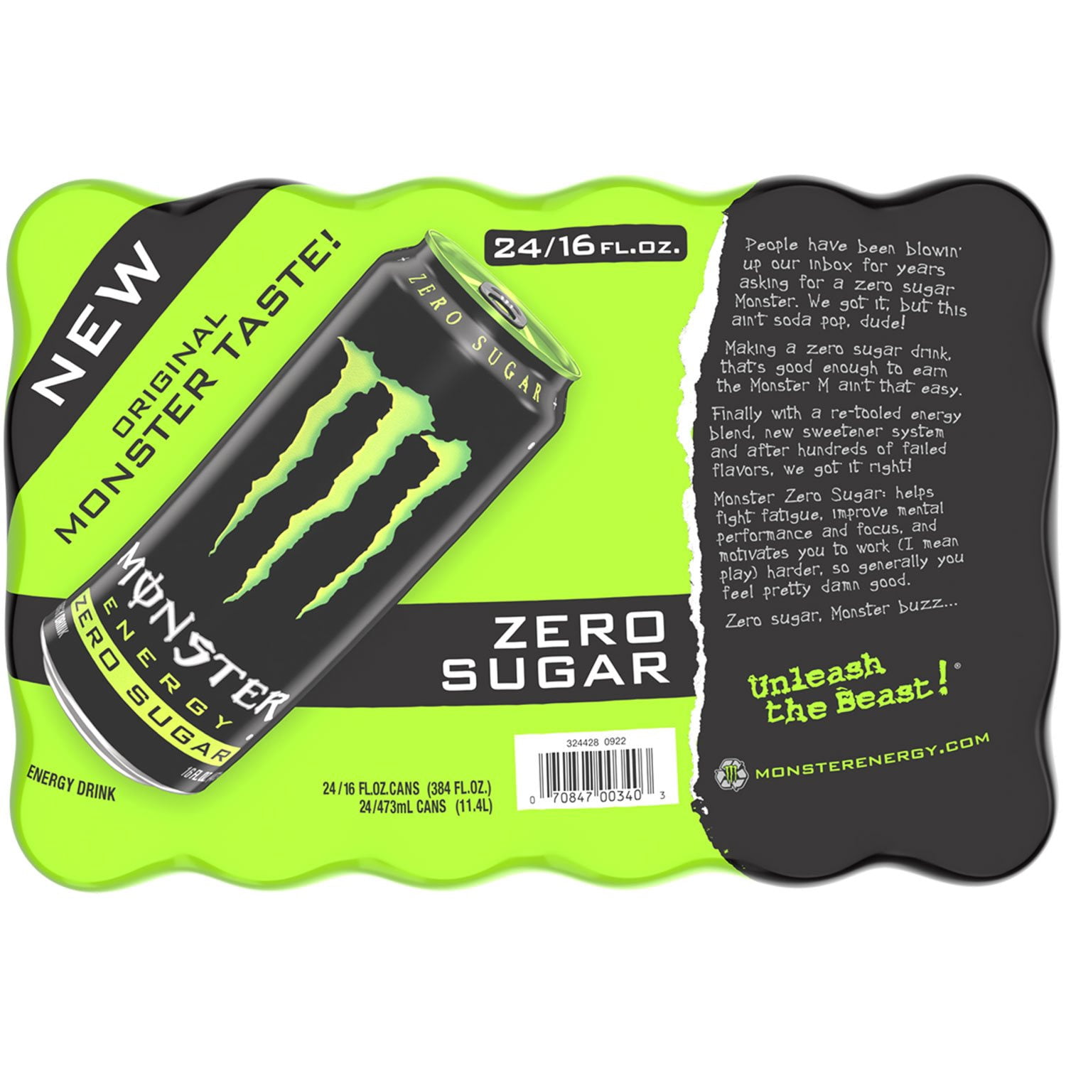 Monster Energy Zero Sugar 16 fl. oz., 24 pk. - Samsclub.com