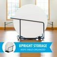 thumbnail image 3 of Lifetime Heavy-Duty Table Cart, Round or Rectangle Tables, 3 of 12
