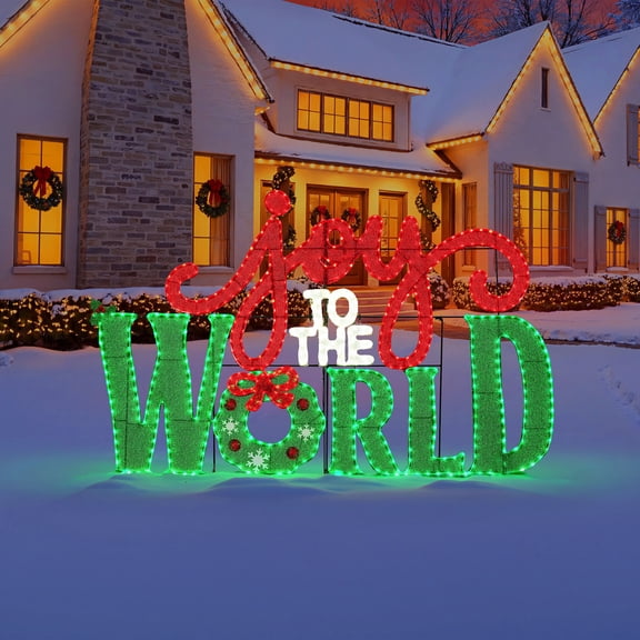 Member's Mark 5' Pre-Lit Joy to the World Sign