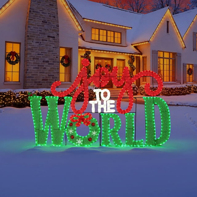 Member's Mark 5' Pre-Lit Joy to the World Sign
