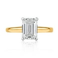 thumbnail image 1 of Lab Created Emerald Cut Solitaire Diamond Ring, 1 of 7