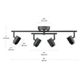 thumbnail image 5 of Globe Electric Walton 4-Light 29W Integrated LED Track Lighting in Matte Black, 5 of 8