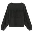 thumbnail image 11 of Edited by Maren Morris Women's Fringe Sweatshirt, 11 of 13