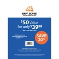 thumbnail image 3 of Sky Zone (Fairview Heights, IL) $50 Gift Card, 3 of 3
