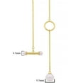 thumbnail image 5 of Freshwater Cultured 9.5mm Pearl Drop Lariat Toggle Necklace in 14K Gold, 5 of 8