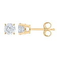 thumbnail image 2 of 0.70 CT. T.W. Round Diamond Stud Earrings in 14K Gold, 2 of 7