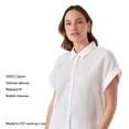 thumbnail image 4 of Edited by Hunter McGrady Women's Gauze Camp Shirt, 4 of 10
