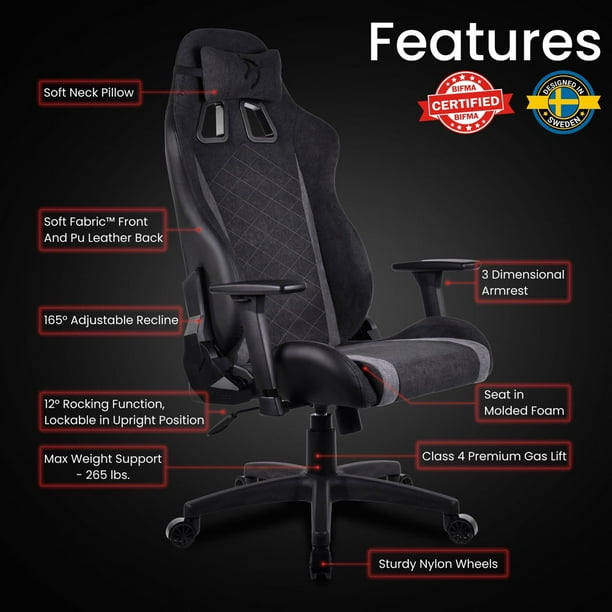 Arozzi Avanti SoftFabric Special Edition Gaming Chair - Samsclub.com