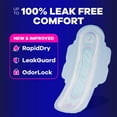 thumbnail image 3 of Always Ultra Thin Overnight Pads with Wings, Size 4, 80 ct., 3 of 10