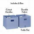 thumbnail image 3 of RiverRidge Folding Bins Cube Storage Cubbies, Set of 6 Playroom Organizers, 3 of 6