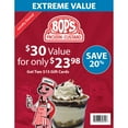 thumbnail image 1 of Bop's Frozen Custard $30 Value Gift Cards - 2 X $15, 1 of 1